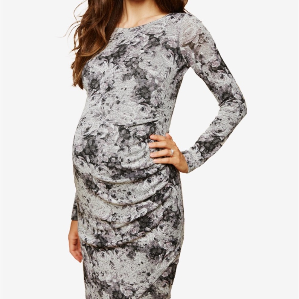 Jessica Simpson Maternity Ruched Sheath Dress